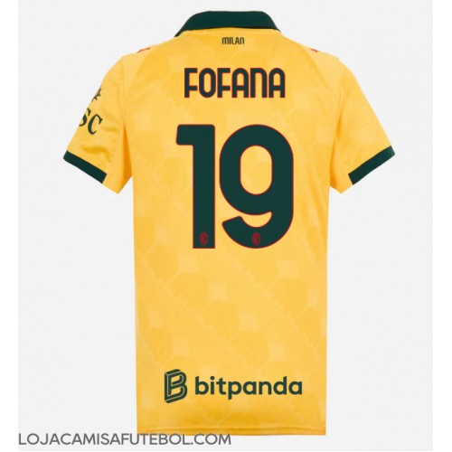Camisa de Futebol AC Milan Youssouf Fofana #19 Equipamento Alternativo Mulheres 2025-26 Manga Curta